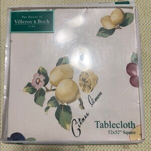 Villeroy & Boch Citrus Lemon Floral Tablecloth